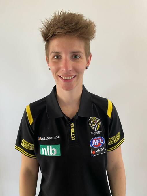 TIGER: Emma Grant joins Richmond as an AFLW Development coach after four years playing with Collingwood, in addition to various assistant roles. Picture: Richmond Football Club.