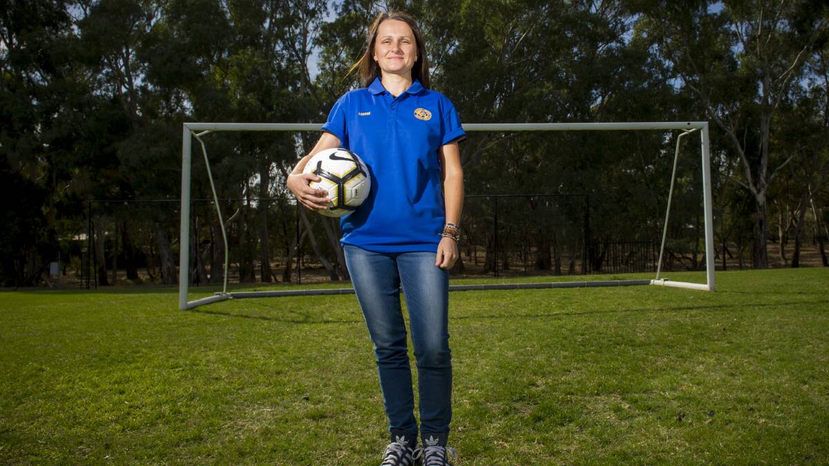 COACH OF THE YEAR: Bendigo Amateur Soccer League's Louise McColl's life-long passion and contributions to soccer have been recognised by the Football Federation Australia. Picture: DARREN HOWE