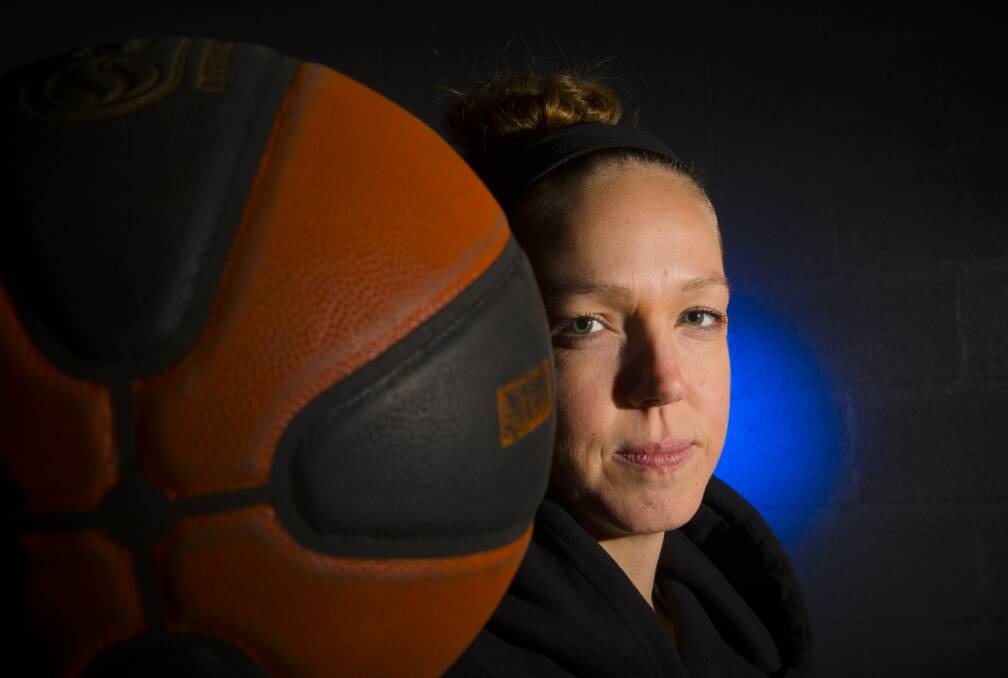 GAME FACE: American import Becca Tobin is ready to play in the NBL1 finals in her debut season with the Bendigo Braves. Picture: DARREN HOWE