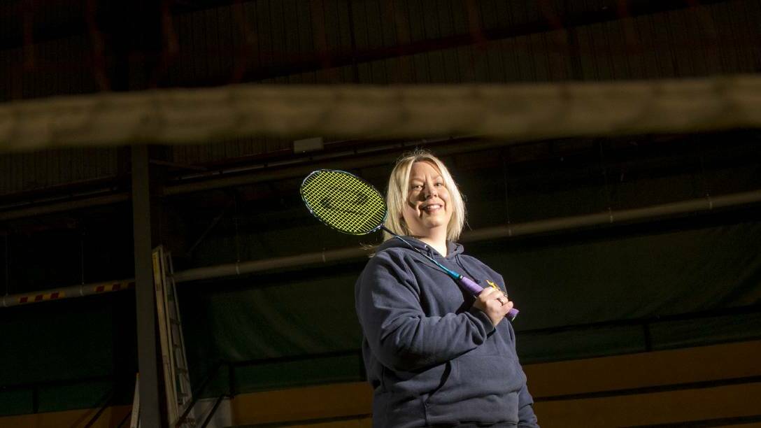 READY TO PLAY: Bendigo Eaglehawk Badminton Association secretary Shaye Threlfall can't wait for the day to see players back on the court. Picture: DARREN HOWE