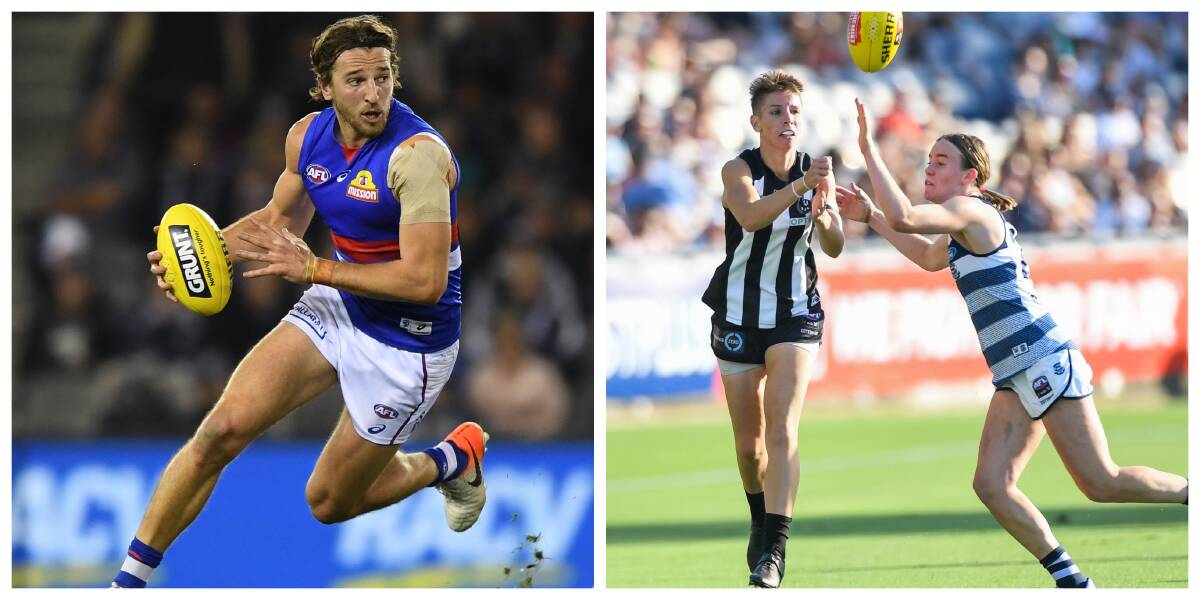 ALL STARS: Western Bulldogs' Marcus Bontempelli and Collingwood's Emma Grant will return to the grassroots of football at the Active Attitudes clinic.