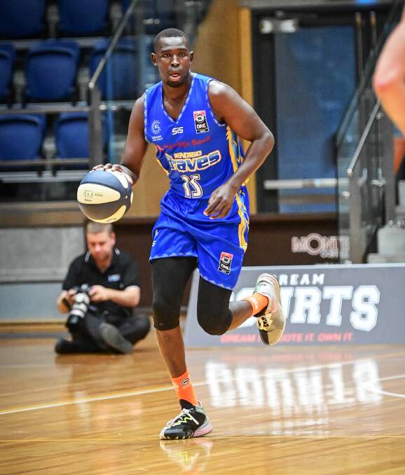 BIG GAME: Kuany Kuany will play a key role for the Braves on Saturday night against the Knox Raiders.