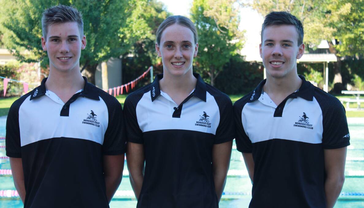 NATIONALS BOUND: Hunter Boswell, Layla Day and Cameron Jordan. Picture: SUPPLIED