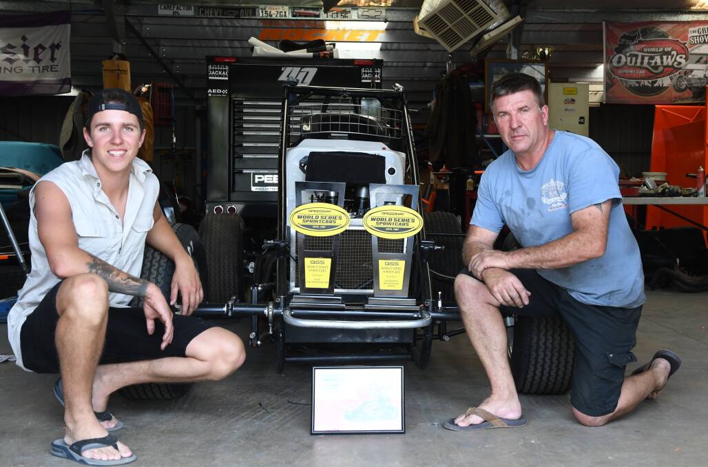 FATHER SON DUO: Hickman Motorsport Team enjoyed racing against some of the world's best sprintcar drivers.