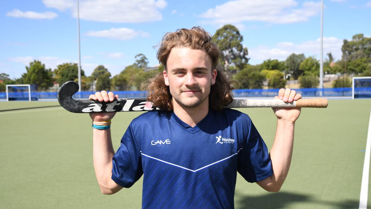 RISING STAR: Bendigo Hockey player Declan Anderson continues to impress on the hockey field with recent appointments to elite-level squads. Picture: ANTHONY PINDA