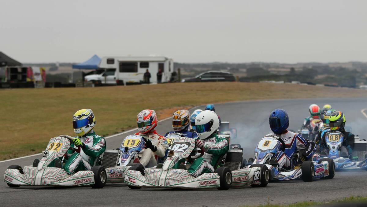 KARTING: Racers in action at Warrnambool. Picture: Victorian Country Series