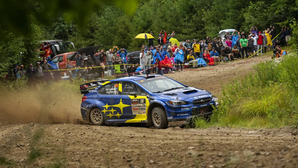 SIGNED AND SEALED: Pastrana and Gelsomino head into the final round this weekend with the 2021 ARA Championship already secured. Picture: (C) BEN HAULENBEEK, SUBARU.COM/MOTORSPORTS 2021
