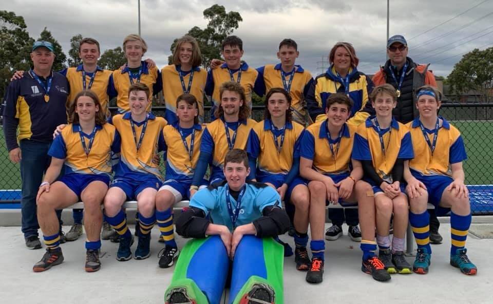 CHAMPIONS: Hockey Central Victoria's under-18 boys secured gold at the Vic Country Junior Championships.