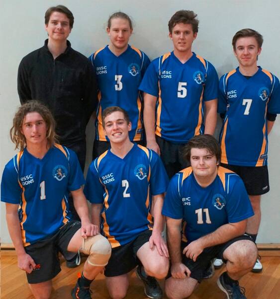 Bendigo Senior Secondary College's boy's volleyball squad.