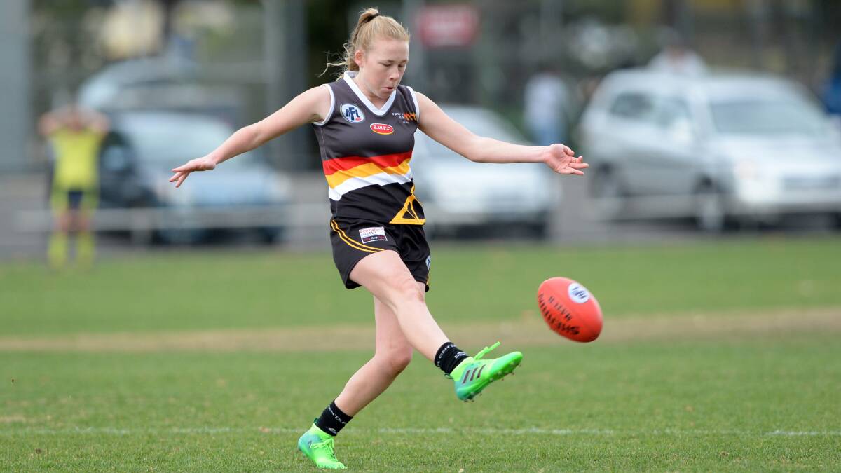 THUNDER PRODUCT: Kodi Jacques learnt her craft as a footballer playing with the Bendigo Thunder. Picture: GLENN DANIELS