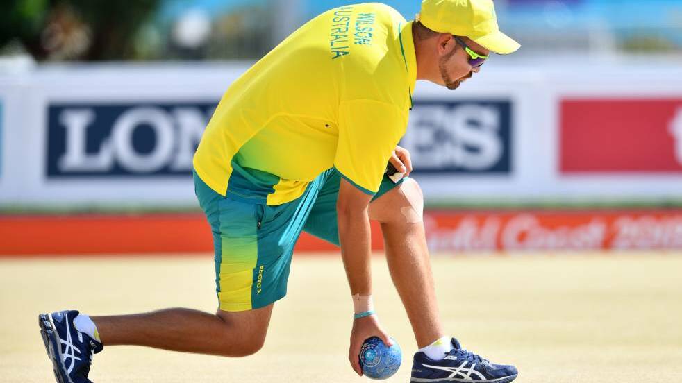 GO FOR GOLD: Bendigo lawn bowler Aaron Wilson secured gold at the 2018 Commonwealth Games on the Gold Coast.