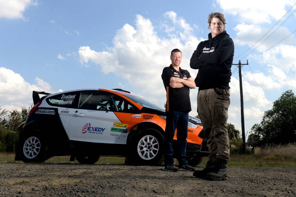 IN CONTENTION: Adrian Stratford is 40 points behind Bendigo rival Brendan Reeves in the 2WD standings, but he knows anything is possible come this weekend at the final round of the Victorian Rally Championship at Gippsland. Picture: DARREN HOWE