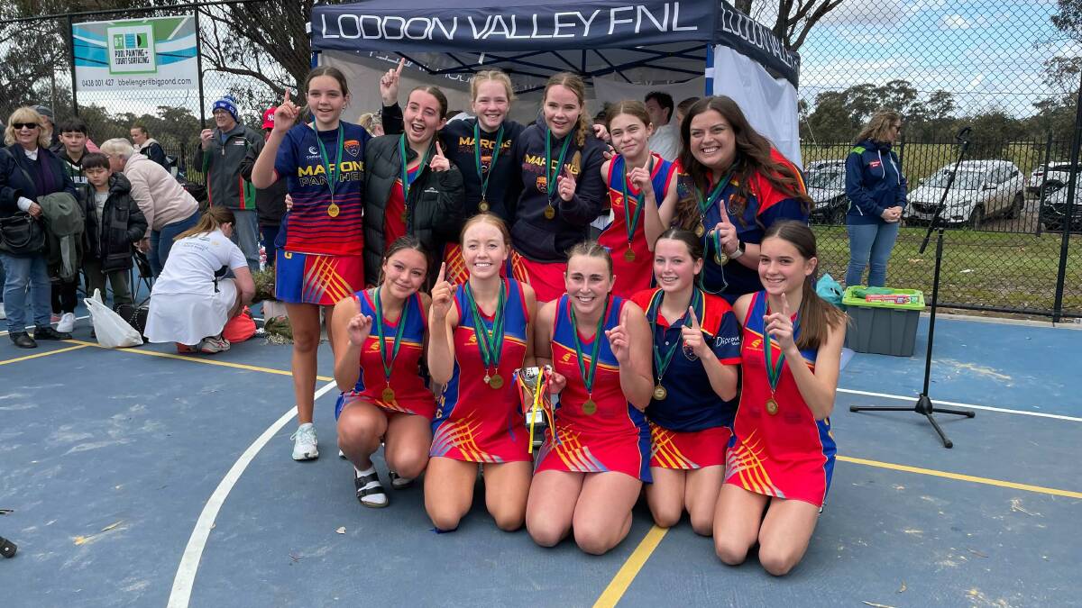 Marong's 15-under netball premiers.