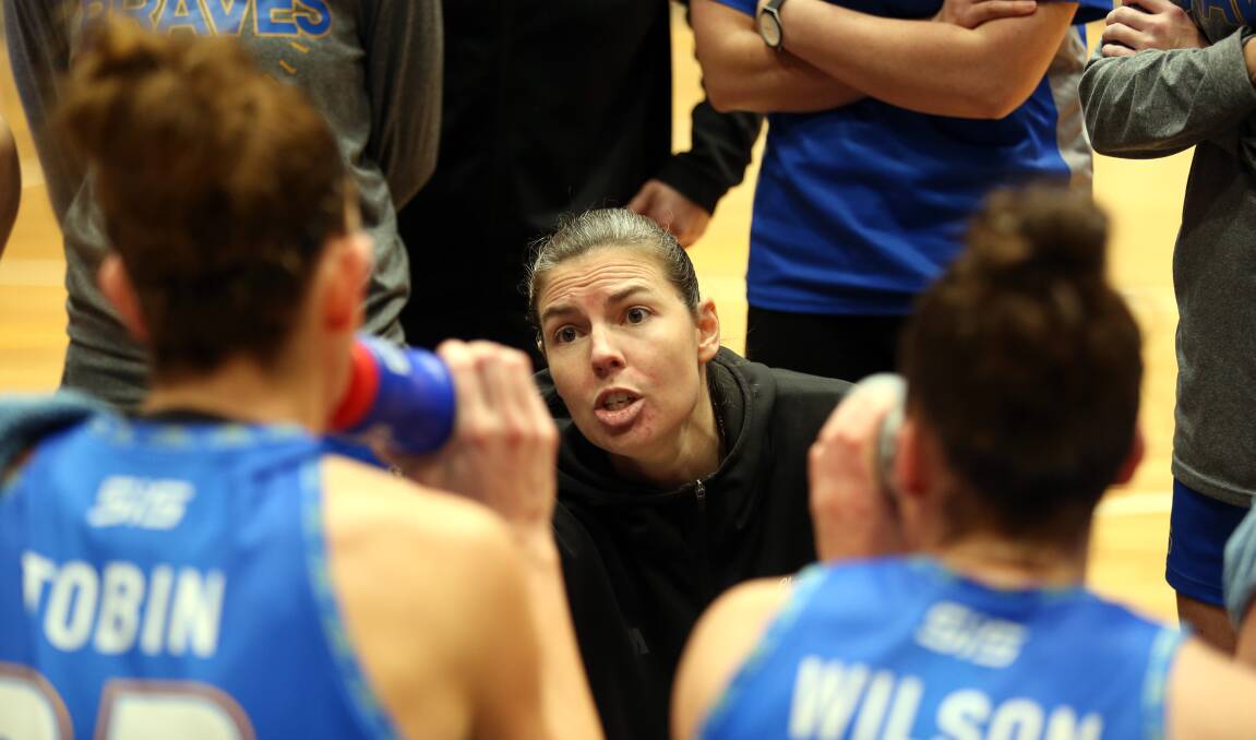 CONFIDENT: Braves coach Megan Moody that her squad has what it takes to get the job done on Sunday against the Supercats. Picture: GLENN DANIELS