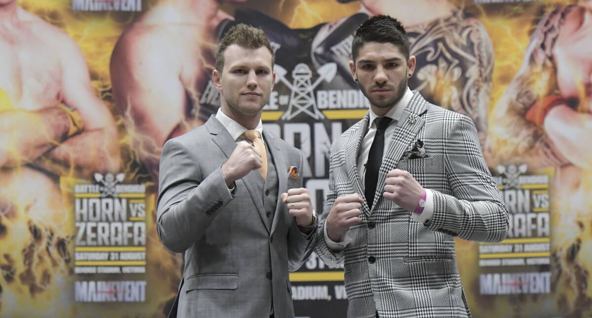 MAIN EVENT: The feature fight at the Battle of Bendigo will be a bout between former world champion Jeff Horn and Michael Zerafa. Picture: NONI HYETT