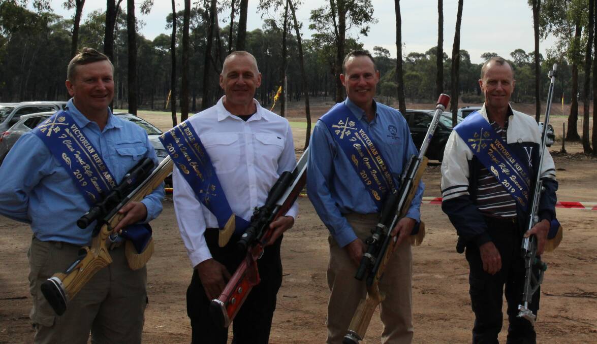 SHARP SHOOTERS: 2019 Queen's Prize winners Frans Knox, Dave Phipps, Rod Davies and James Corbett.