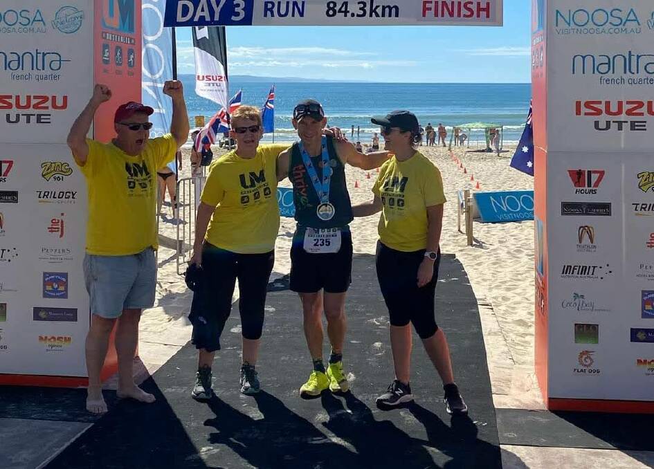 TOP-THREE: Markcus Brown finished the three-day 2021 Noosa Ultraman with a final time of 23:17:26 to finish third overall. Picture: SUPPLIED
