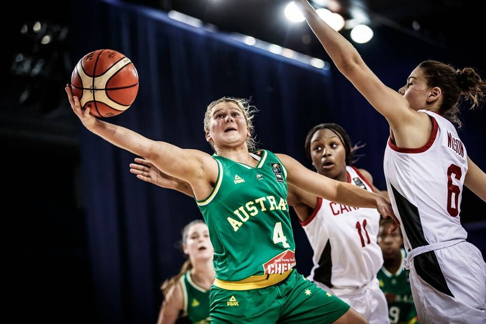 SPIRIT SIGNING: Shyla Heal,17, joins the Bendigo Spirit after years of experience representing Australia as a junior. Picture: FIBA BASKETBALL