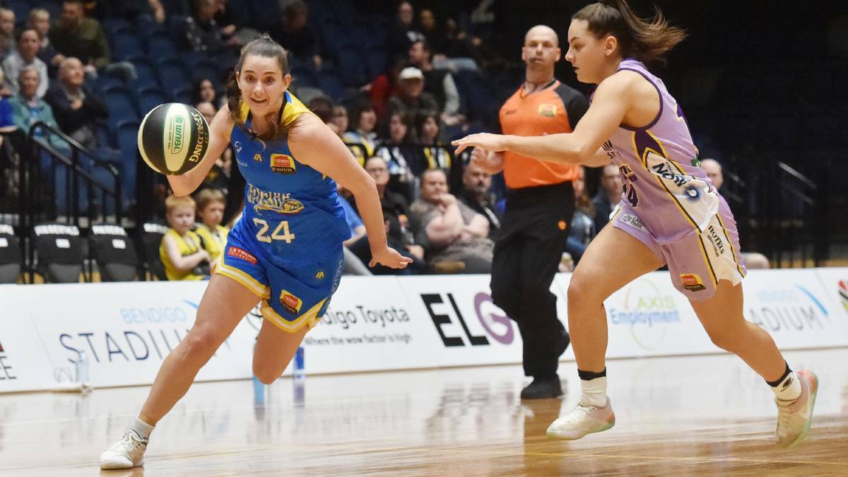 QUALIFIED: Bendigo basketball player Tessa Lavey was among the squad which locked in the Opals' spot in the 2020 Tokyo Olympics. Picture: DARREN HOWE