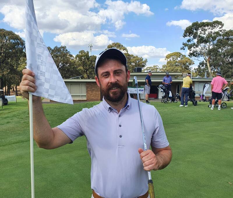 CHAMPION: Victorian professional Levi Burns secured the win with six-under par, two shots clear of the runners-up.