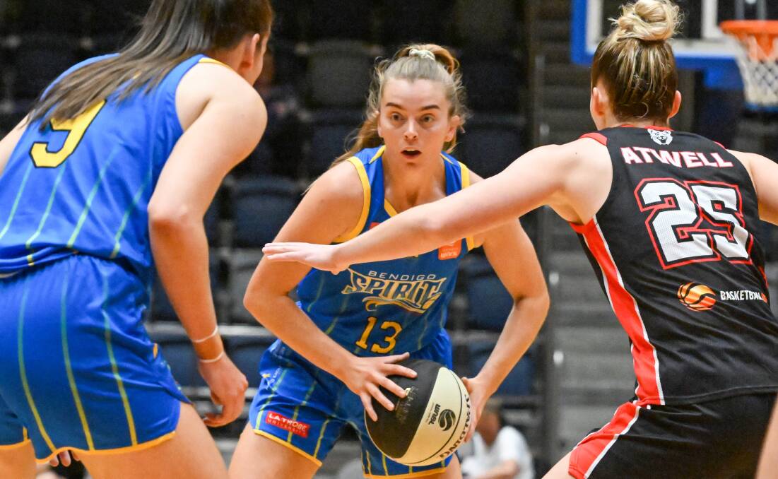 Bendigo Spirit's chance at championship glory is well and truly on the line tonight when they head to Perth for a clash against the Lynx. Picture by Darren Howe