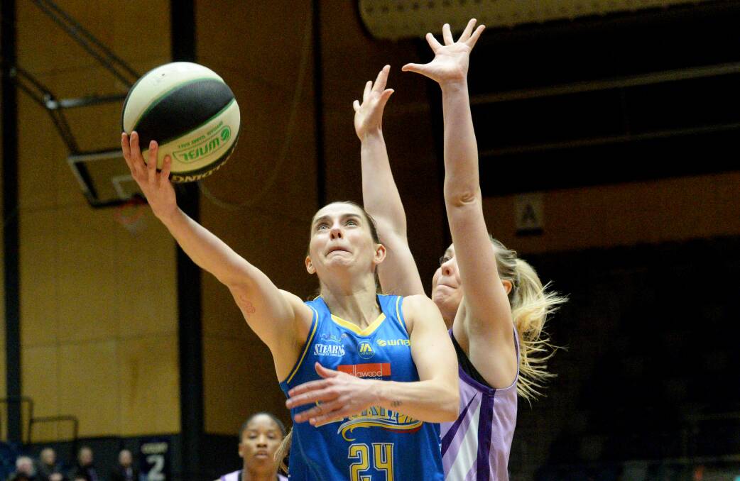 REWARD: Bendigo Spirit player Tessa Lavey said the team's recent win over the Boomers was recognition of the team's hard work to return to the winner's circle. Picture: DARREN HOWE