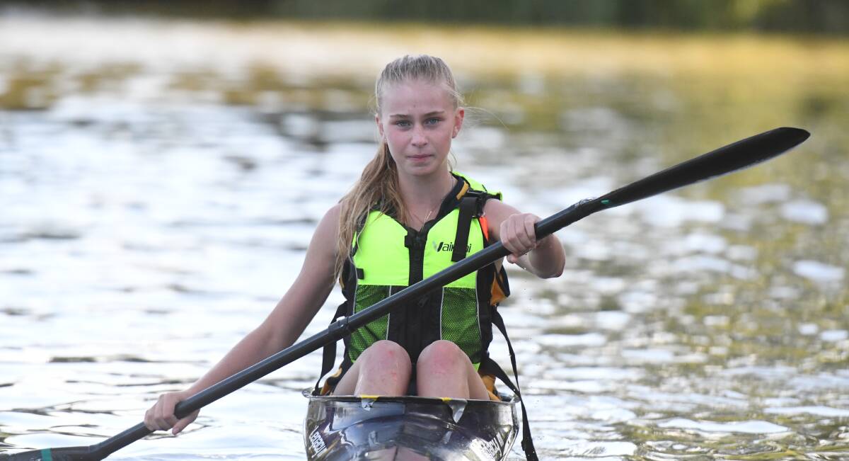 PADDLER: Ebony Merlo will make her Vic Sprint Championships debut. Picture: ANTHONY PINDA