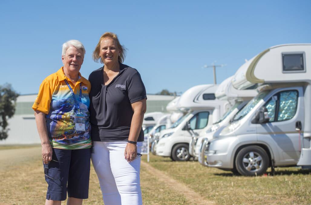 ON THE ROAD: Kath Breen and Kim Atkinson enjoy living a life on the road with the CMCA.