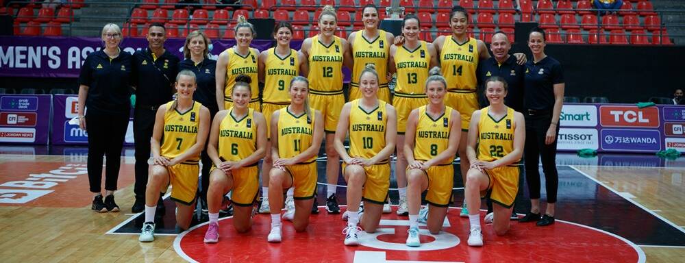 OPENING WIN: The Australian Opals start the FIBA 2021 Asia Cup Women's competition with an 11-point win over Chinese Taipei. Picture: FIBA