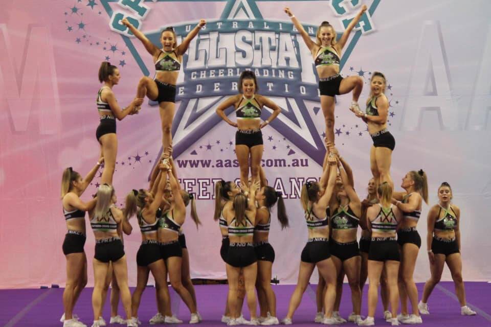 ERROR FREE: Maddy Theobald and her team placed first in their division at the Australian All Star Cheerleading Federation's latest competition after performing a zero mistake routine. Picture: SUPPLIED
