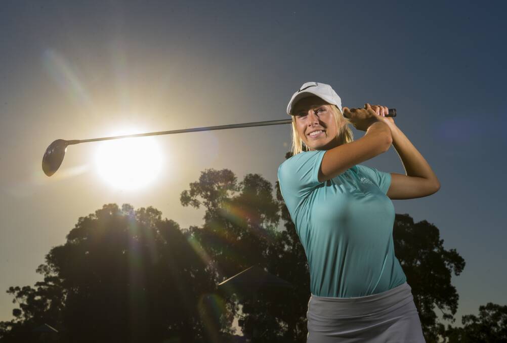 NEW CHALLENGE: Kristi Bilkey is already determined to beat her own course record at Neangar Park Golf Club. Picture: DARREN HOWE