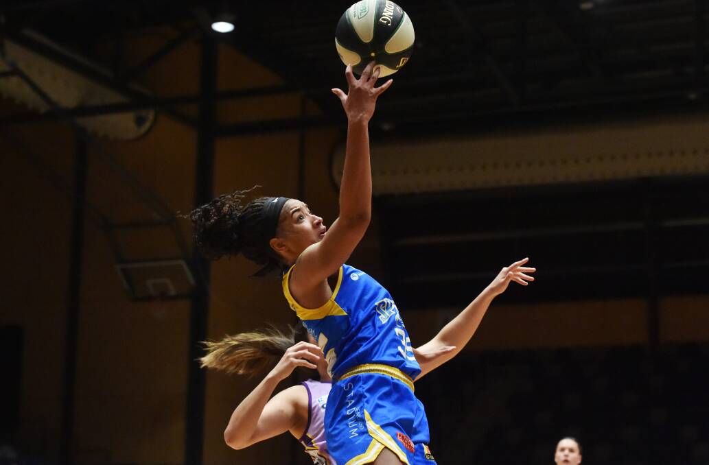 TOP SCORER: New Spirit import Martè Grays was the team's lead scorer with 22 points and nine rebounds. Picture: DARREN HOWE