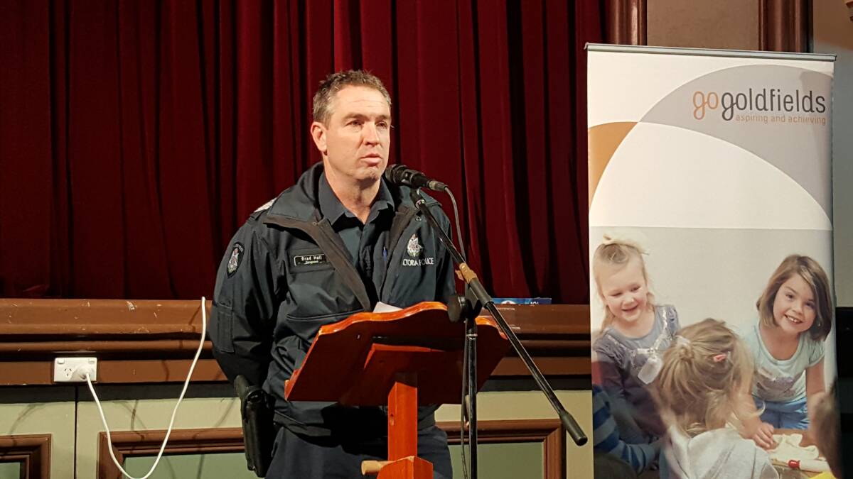 POLICE: Acting Senior Sergeant Brad Hall reassured people of their safety after recent incidents which had caused uncertainty in the community.
