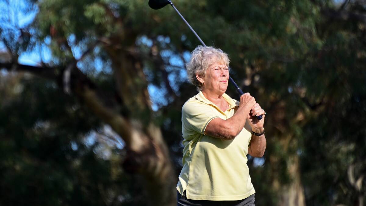FOLLOW THROUGH: Bendigo Golf Club member Judy Kofoed was the B-Grade runner-up in last Tuesday's competition, finishing with 34 points.