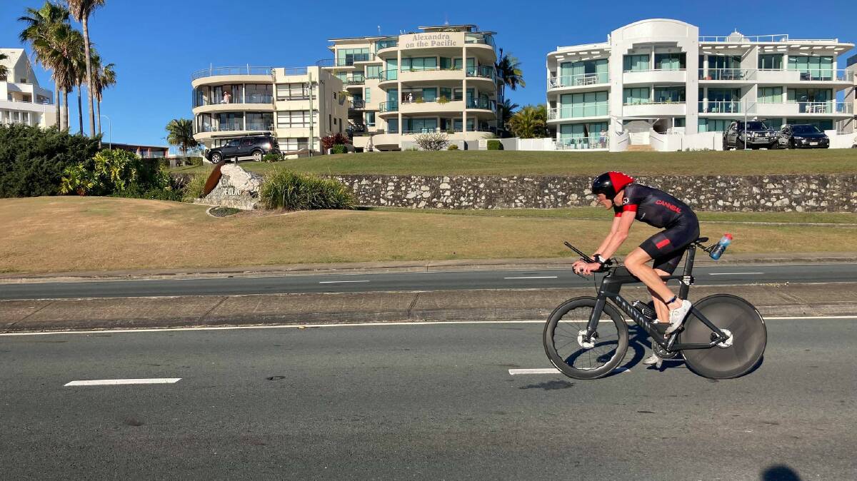 SWIM, RIDE AND RUN: Bendigo triathlete Fraser Walsh has secured a career-best result at the Ironman Sunshine Coast at the weekend with a top-four finish. Picture: SUPPLIED