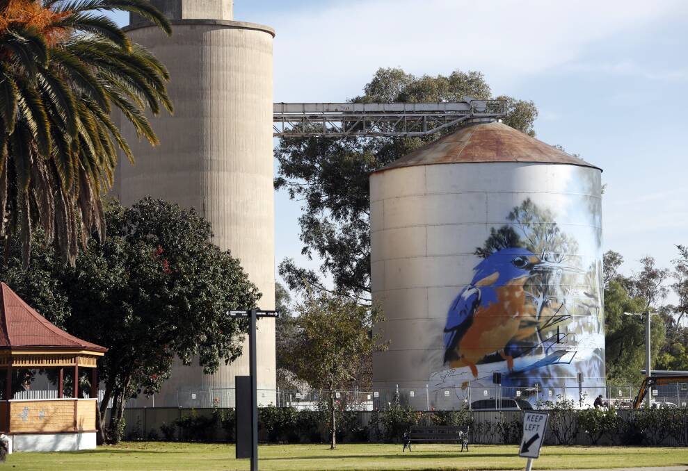 SILO ART TRAIL: Once completed the silo will become part of the Silo Art Trail, showcasing the historical structures with a modern artistic emphasis. Picture: GLENN DANIELS