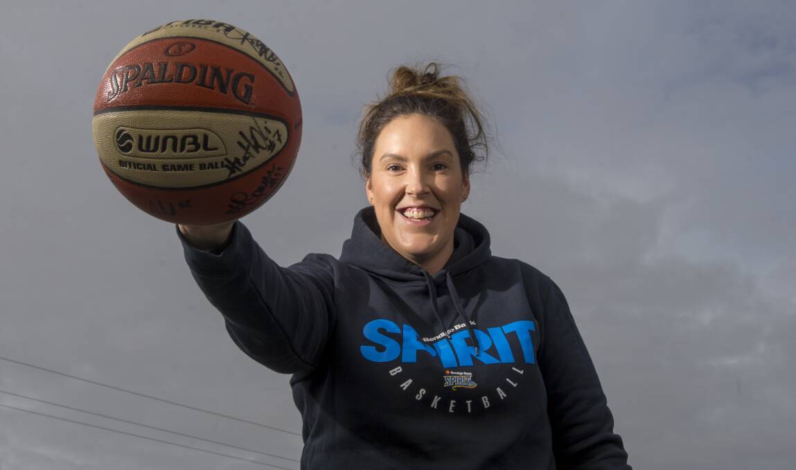 CLASSIC SPIRIT: Bendigo Spirit stalwart Gabe Richards is returning to her WNBL roots and is ready to take to the court with the team for its new era in the national competition. Picture: DARREN HOWE