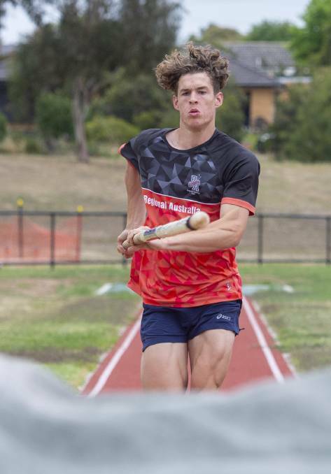 GOLDEN PERFORMANCE: James Woods cleared 4.85m in Sydney to win gold in the under-20 pole vault (File photo).
