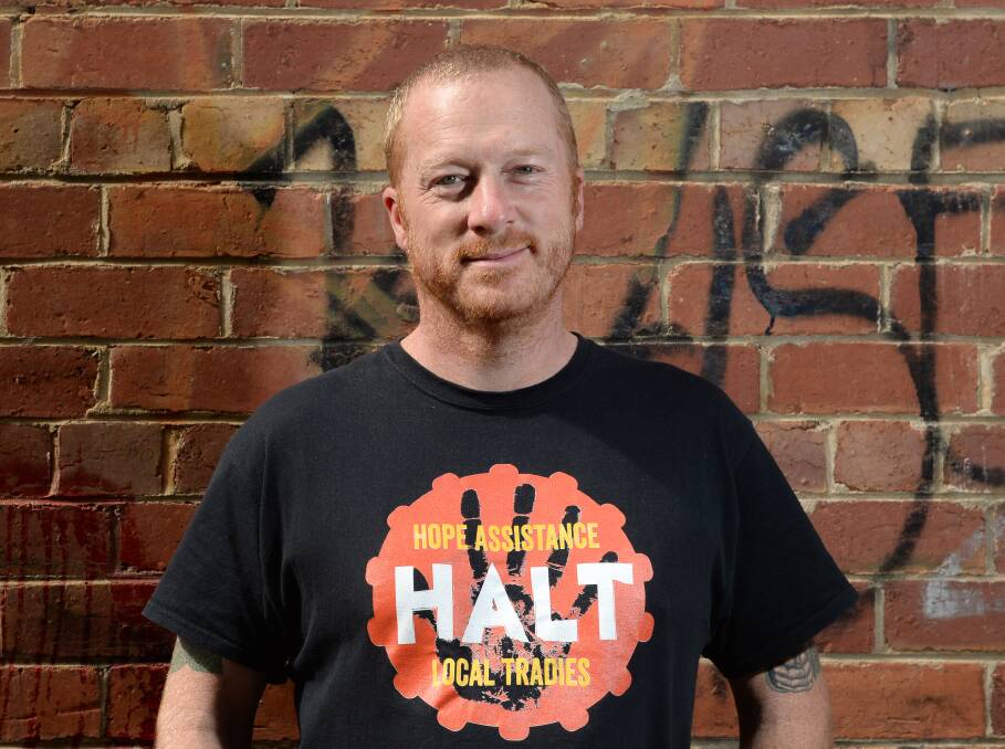 AWARENESS: Co-founder Jeremy Forbes created HALT to raise awareness about mental health in the community. Picture: JIM ALDERSEY
