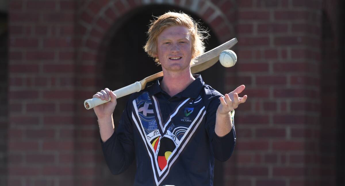 BORN TO PLAY: Rhys Smith was honoured to represent Yorta Yorta at the National Indigenous Cricket Championships. Picture: ANTHONY PINDA
