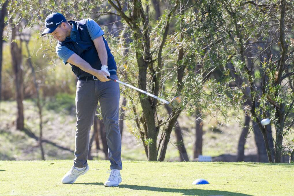 CLUB GOLF: Andrew Martin made the trip to Axedale last weekend to play in the club's first Saturday competition since golf courses reopened. Picture: DARREN HOWE