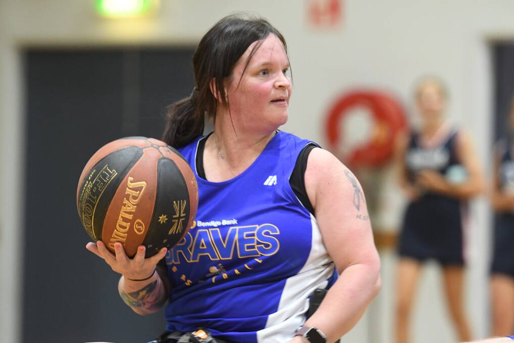 FOR THE LOVE OF IT: Bendigo Wheelchair Braves combine their passion to compete with their love of basketball. Picture: ANTHONY PINDA