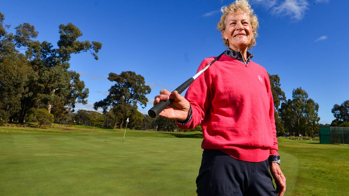 DETERMINED: Prue Skinner enjoys playing golf with the aim of competing against herself to improve her handicap. Picture: DARREN HOWE