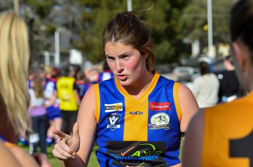 TOP HONOUR: Carly Ladson praised her fellow Bulldogs for a great season in which earned her the CVFLW's 2021 best and fairest.