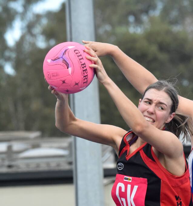 DEFENCE: White Hill's defender Molly Johnston will look to shutdown Colbinabbin on Saturday during the round 13 match. Picture: NONI HYETT