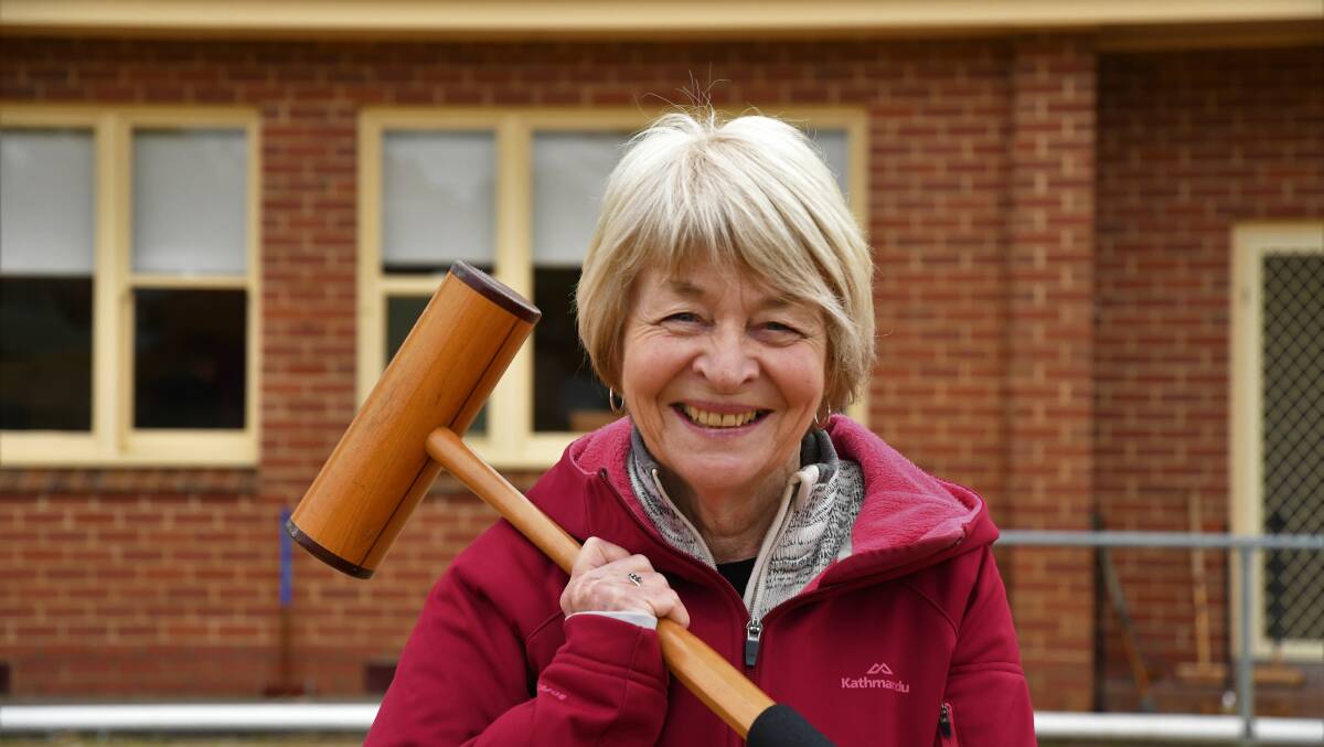Quarry Hill Croquet Club president Helen Gourlay. Picture: ANTHONY PINDA