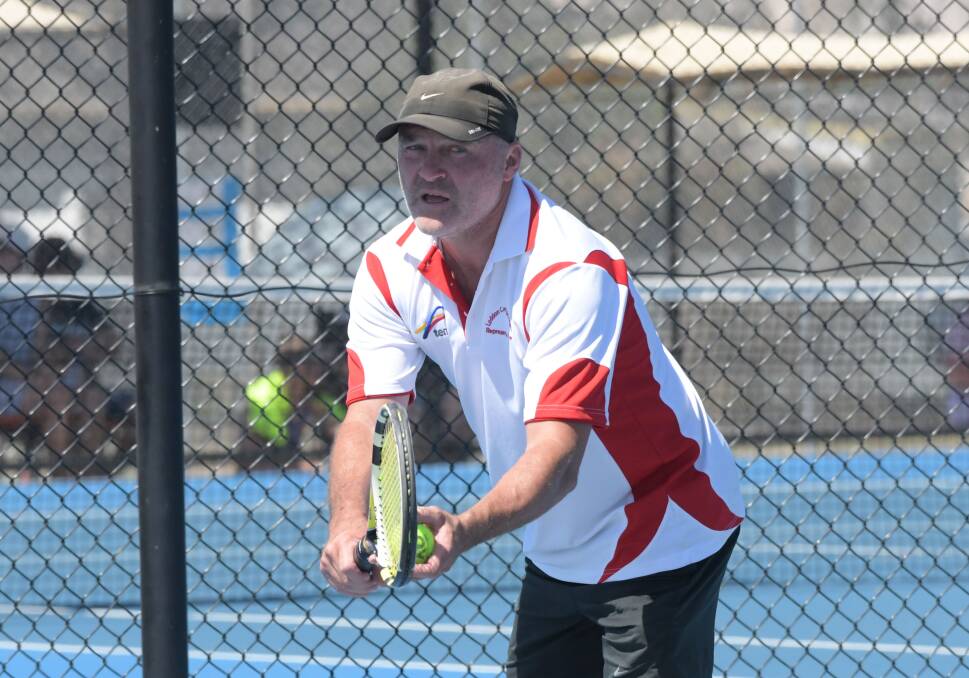 COUNTRY TENNIS:Jamie Brown is competing for Loddon Campaspe at the 2019 Inter-Regional Country Championships. Picture: NONI HYETT