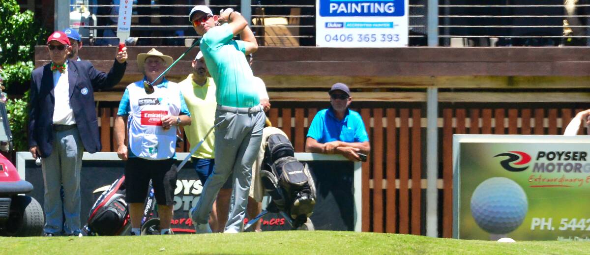 HOME CROWD: Lucas Herbert always pulls a big Bendigo crowd whenever he returns to play on his home courses throughout the district. Picture: DARREN HOWE