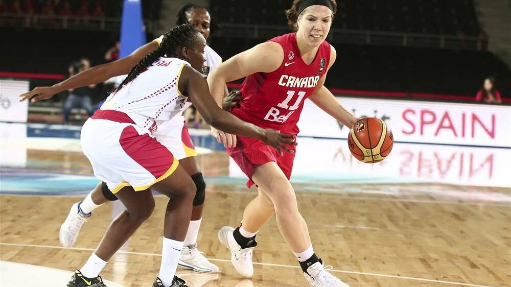 PARTING WAYS: Bendigo Spirit and Canadian import Katherine Plouffe have mutually parted ways ahead of the 2021-22 WNBL season. Picture: FIBA