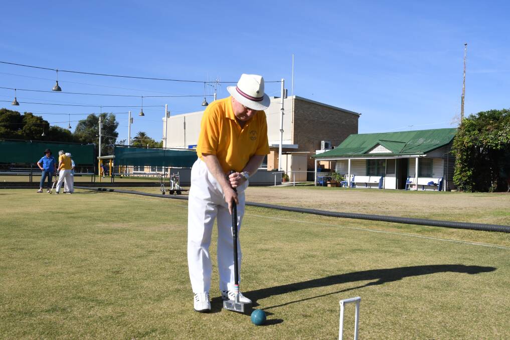 The club meets twice per week to play croquet at its court in Wade Street. Picture: ANTHONY PINDA